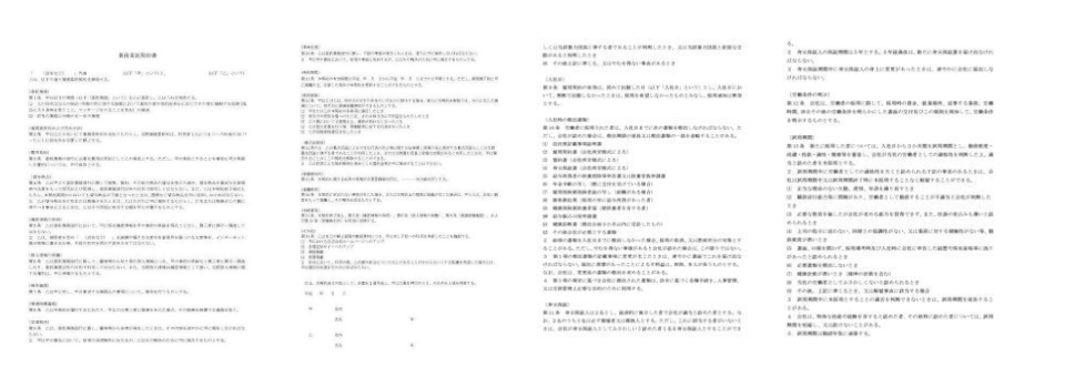 美容サロン エステ 就業規則